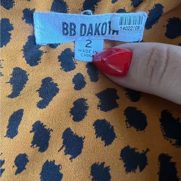 BB Dakota Leopard Puff Sleeve Dress, Size 2, Excellent condition! - Picture 12 of 12